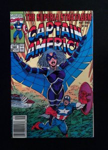 Captain America #389  Marvel Comics 1991 VF Newsstand