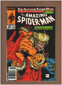 Amazing Spider-man #324 Newsstand Marvel 1989 McFarlane SABRETOOTH VF+ 8.5