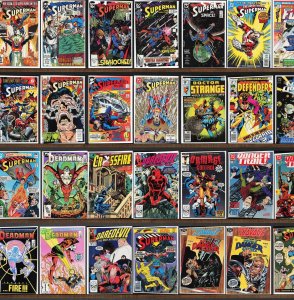 Huge Lot 130+ Comics with Superman, Cable, Incredible Hulk, Deadman & More!