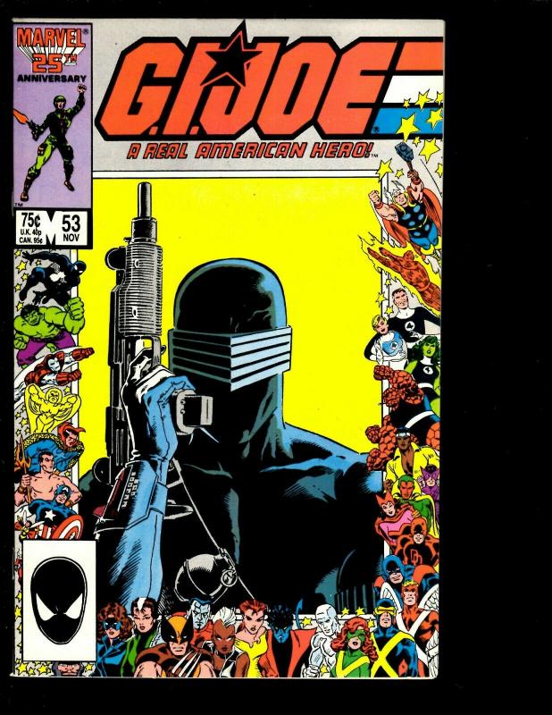 12 GI Joe Comics Marvel # 31 53 58 43 55 56 57 59 60 61 62 63 Snake Eyes DS1