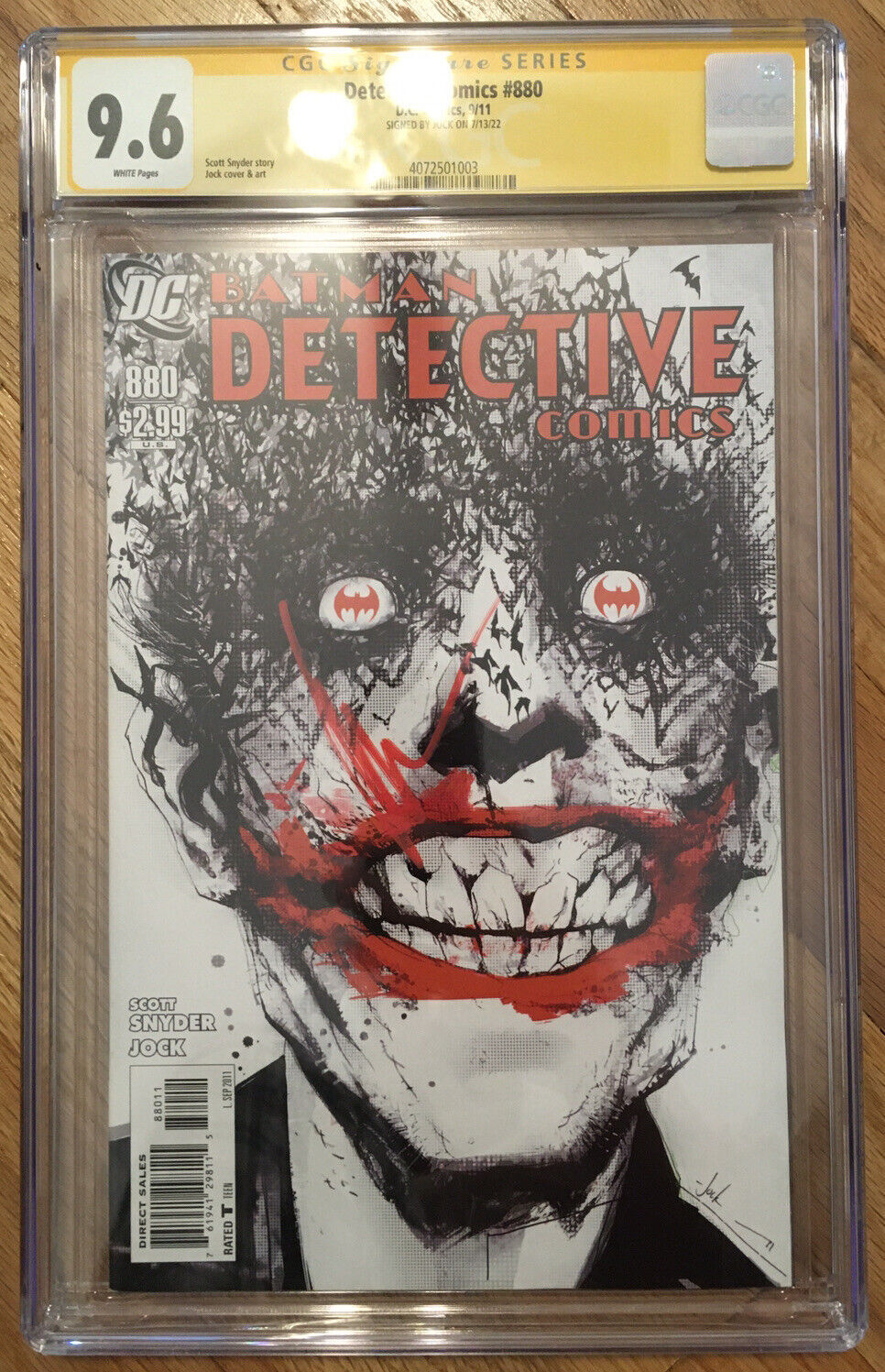 Batman in Detective Comics #880 SIGNED CGC  NM+ Jock's Iconic & Homaged  Cover | Comic Books - Modern Age, DC Comics, Batman / HipComic