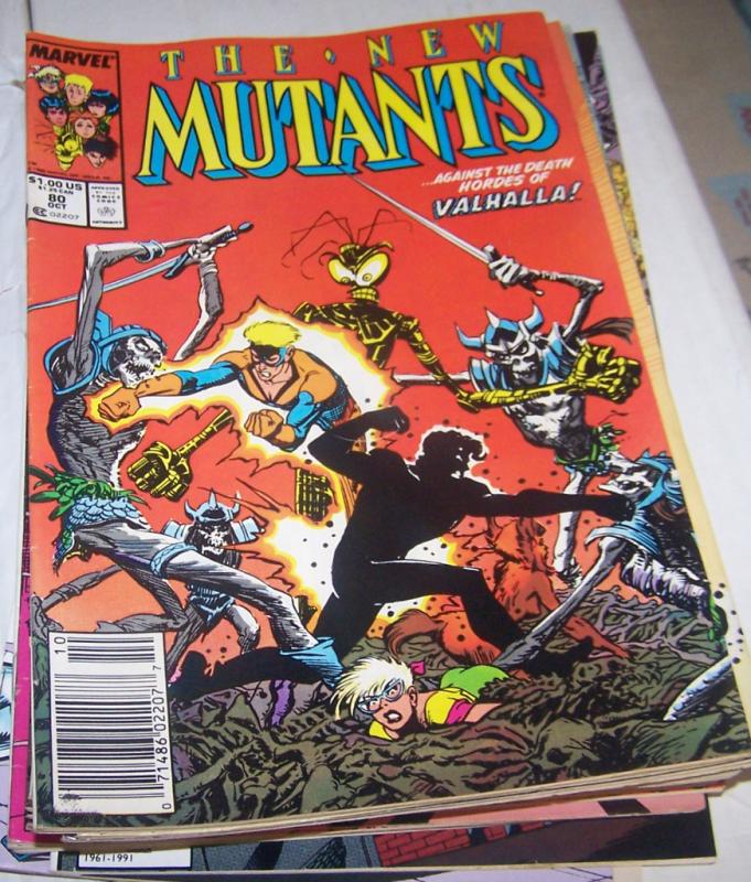 NEW MUTANTS  # 80 1989  marvel   x-men   asgard + valkyre  VALHALLA