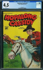 Hopalong Cassidy #27 (1949) CGC 4.5 VG+