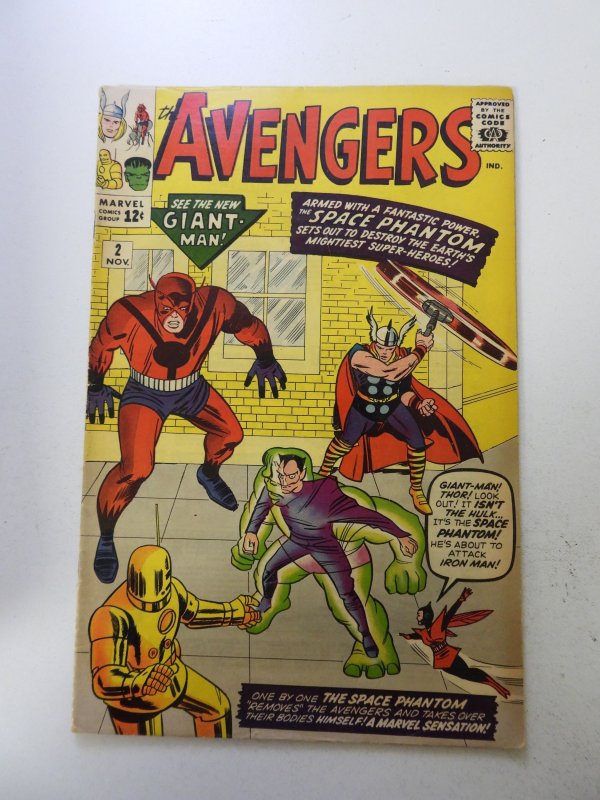 The Avengers #2 (1963) 1st Appearance of the Space Phantom FN- condition