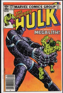 The Incredible Hulk #275 Direct Edition (1982) Hulk