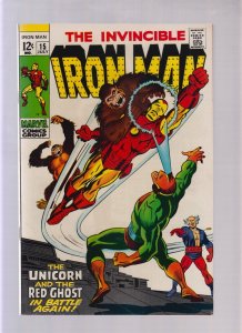 Iron Man #15 - Red Ghost/Unicorn (7.5) 1969