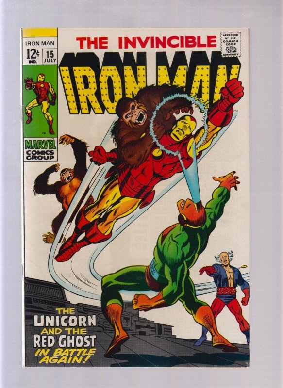 Iron Man #15 - Red Ghost/Unicorn (7.5) 1969