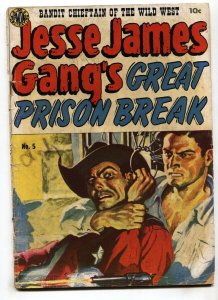 Jesse James #5--1951--Avon--hanging panel--Golden-Age--comic book