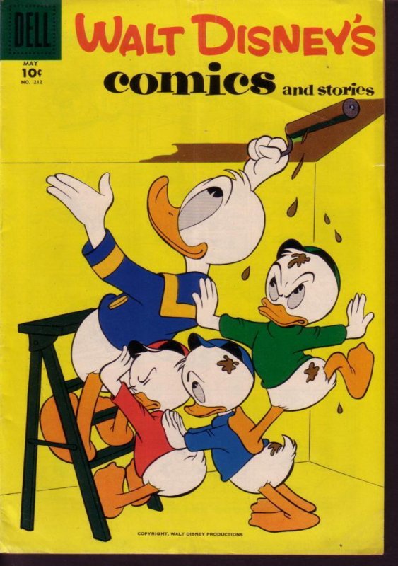 WALT DISNEY'S COMICS & STORIES #212 DONALD DUCK  BARKS VG/FN