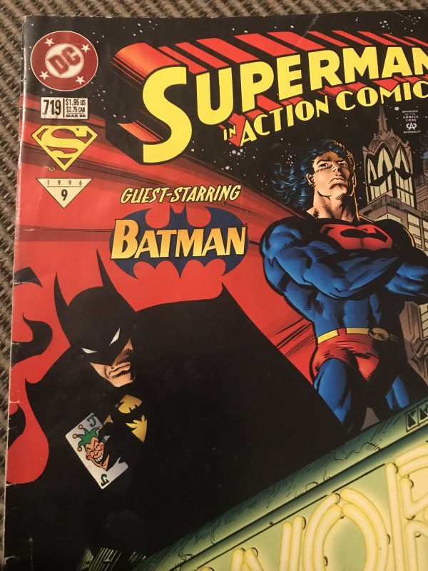 Action Comics #719 : DC 3/94 Fn-; Batman x-over, David Michelinie