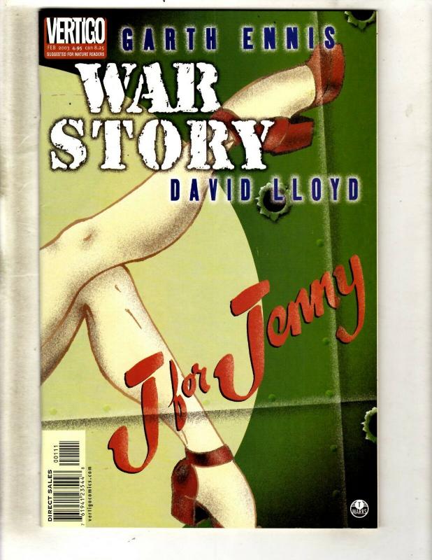 Lot Of 8 DC War Story Comic Books # 1 (8) Eagles Tiger D Day Kennedy Jenny FM8