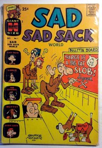 Sad Sad Sack World #1 (1964) Harvey Comics 1st Print Comic Book