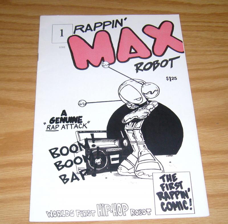 Rappin' Max Robot #1 eric orr - keith haring pop shop - 1st hip hop comic 1986 