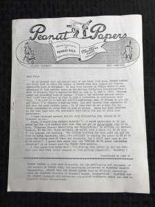 1979 PEANUT PALS PAPERS Fanzine Vol. 1 #4 FN 6.0 Planters Peanuts Memorabilia