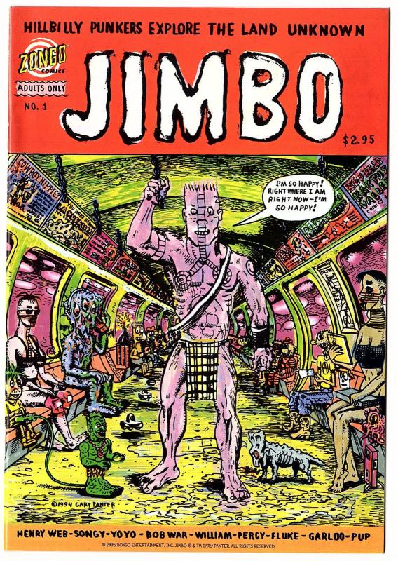 Jimbo by Gary Panter #1-3 (Zongo Comics 1995) Bongo After Dark
