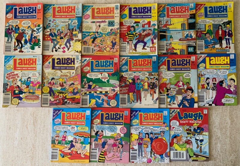 LOT OF 16 LAUGH COMICS DIGESTS + EXTRAS | 25 TOTAL | ARCHIE | LOWER GRADE