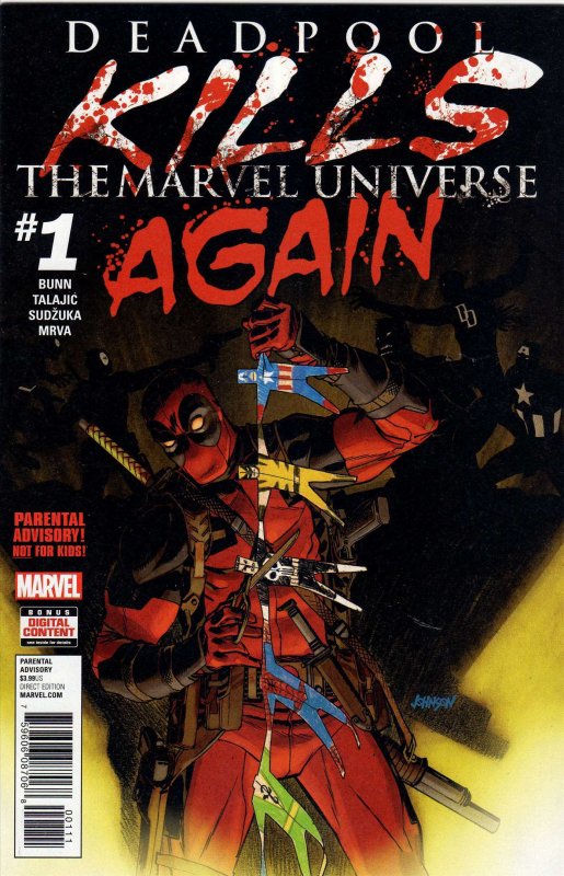 Deadpool Kills The Marvel Universe Again #1 FN ; Marvel | Cullen Bunn