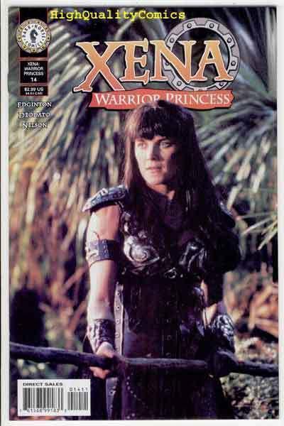 XENA #14, NM+, Photo cover,  Lucy Lawless, Femme Fatale, Deodato, 1999