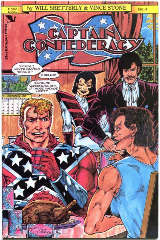 CAPTAIN CONFEDERACY #4, VF/NM, Steeldragon Press, 1986, more in store, 