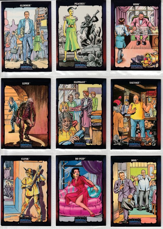 Dark Dominion # 0 Trading Cards  Rare Steve Ditko painted art ! 72 Cards !