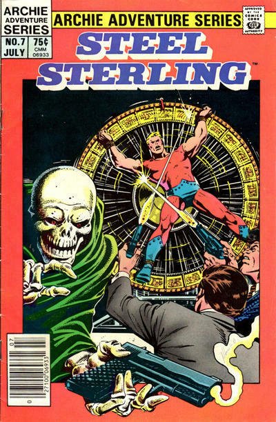 Steel Sterling #7 (Newsstand) VG; Red Circle | low grade comic - save on shippin