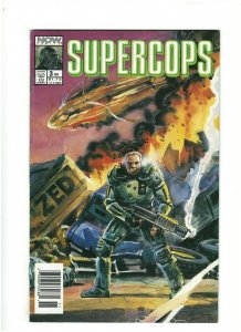 Supercops #3 VF 8.0 Now Comics 1990 Chuck Dixon