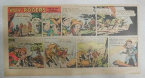 Roy Rogers Sunday Page by Al McKimson from 1/11/1953 Size 7.5 x 15 inches