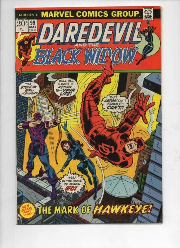 DAREDEVIL #99 FN Gene Colan, Murdock, Black Widow, 1964 1973, Marvel