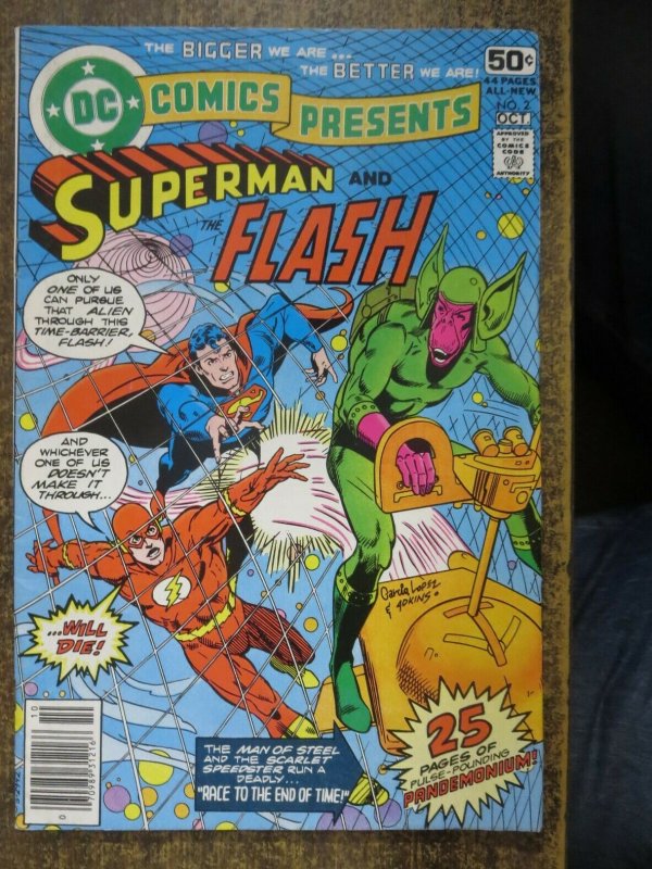 DC COMICS PRESENTS 2 G-VG Superman/ Flash Race part II COMICS BOOK