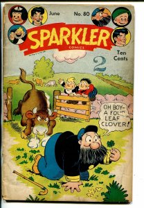 SPARKLER #80-1948-UNITED FEATURES-NANCY-BUSHMILLER-TARZAN-CAPT AND KIDS-good