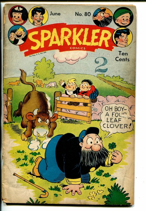 SPARKLER #80-1948-UNITED FEATURES-NANCY-BUSHMILLER-TARZAN-CAPT AND KIDS-good