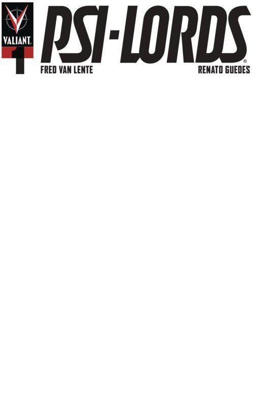 PSI-Lords #1 2019 Blank Cover D Valiant Entertainment BL04