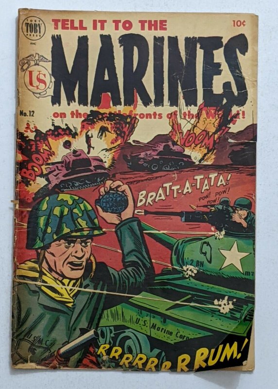 Tell It To The Marines #12 (Mar 1955, Toby) Fair/Good 1.5  