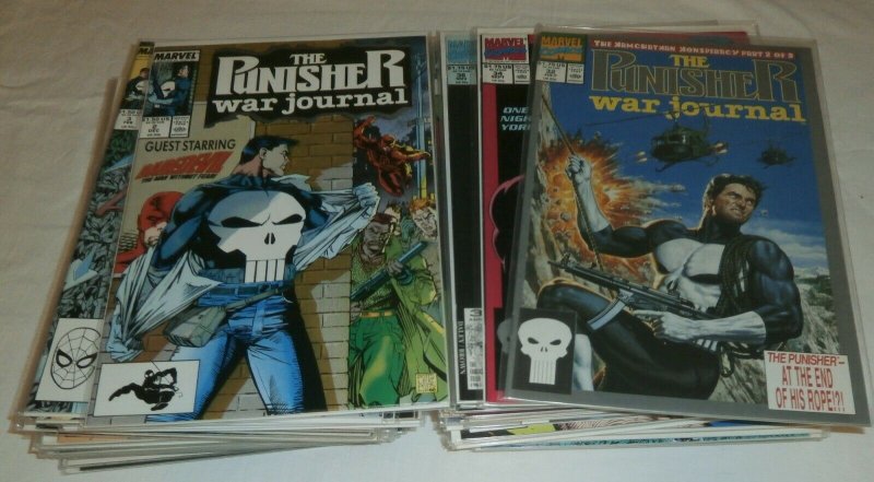 Punisher War Journal #2-29,32,34,36-52,54-58,61,65 Jim Lee, comic book lot of 54