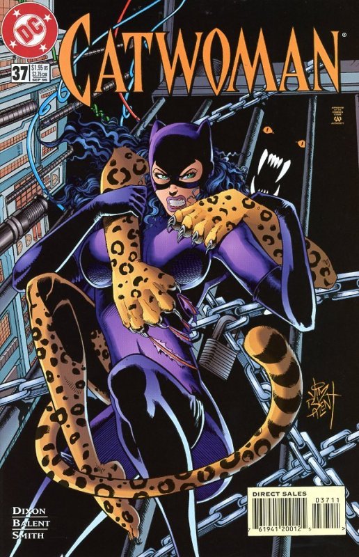 Catwoman 37  1996  9.0 (our highest grade)  Jim Balent Art!