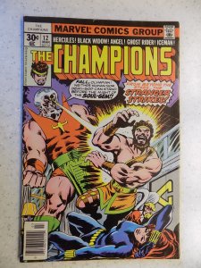 CHAMPIONS # 12 MARVEL BRONZE BLACK WIDOW GHOST RIDER HERCULES ICEMAN FN+