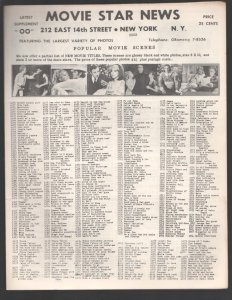 Movie Star News Mail Order Sales Catalog Supplement #OO 1960's-Irving Klaw-8 ...