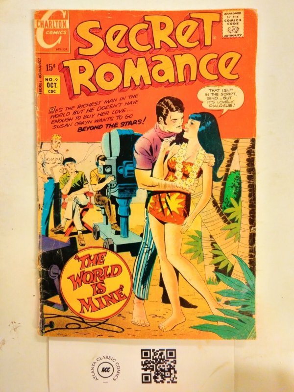 Secret Romance #9 VF-NM Charlton Comic Book 18 TJ75
