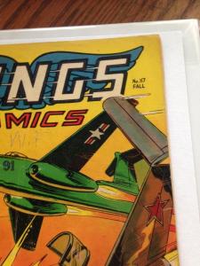 Wings Comics 117 VG- Fiction House Possible Maurice Whitman cover 1952