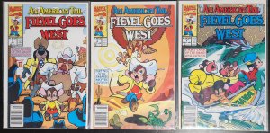 An American Tail Fievel Goes West #1-3 Set Marvel Comics 1992 VF