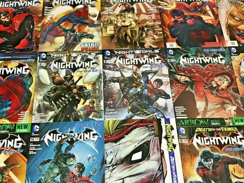 NIGHTWING#0-17 VF/NM LOT  EDDY BARROWS DC COMICS THE NEW 52!