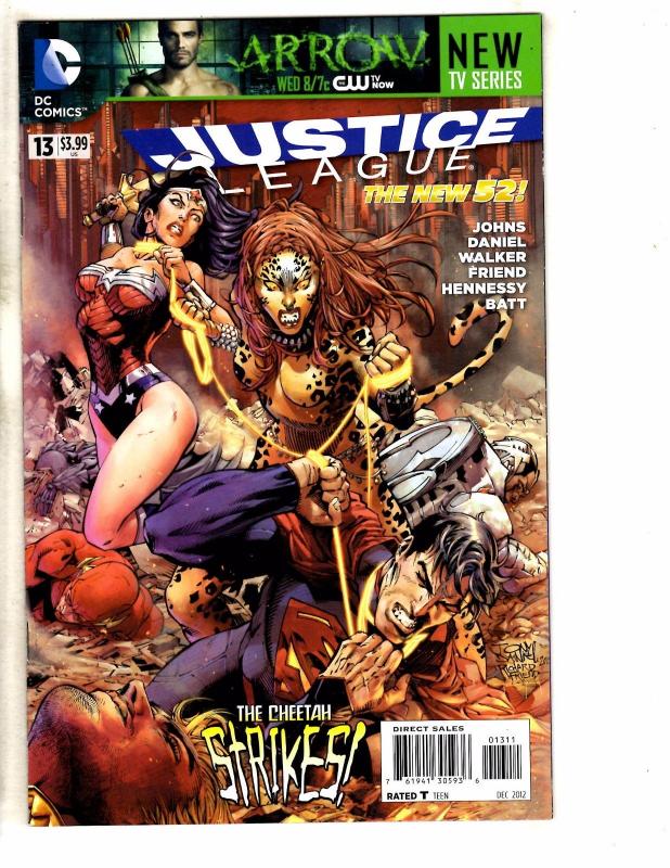 Lot Of 5 Justice League DC Comic Books # 10 11 12 13 14 1st Prints Batman TW61