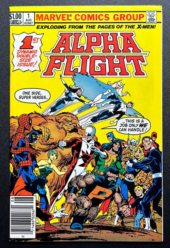 Alpha Flight #1 (1983) Newsstand - Many 1st App John Byrne! - VF+/NM!!