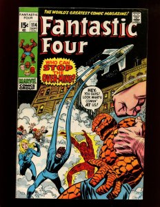 FANTASTIC FOUR #114 - 2ND OVER-MIND - AGATHA HARKNESS APPEARANCE (F+) 1971 