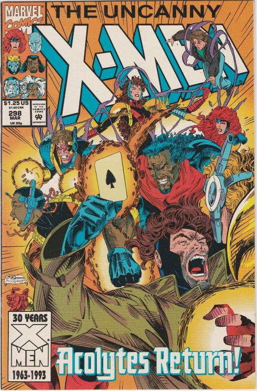 5 The Uncanny X-Men Marvel Comic Books # 294 295 296 297 298 Cable Storm J194
