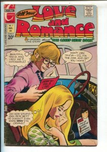 Love and Romance #7 1972-Charlton-Bobby Sherman pin-up-love triangles-G/VG