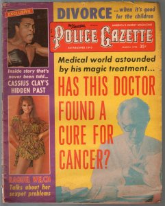 Police Gazette #6 3/1973-Cassius Clay-Raquel Welch-exploitation-G/VG