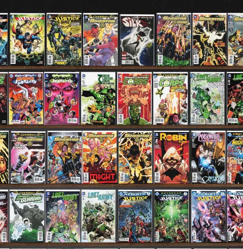 Huge Lot 140+ Comics with Justice League, Sinestro, Green Lantern & More!