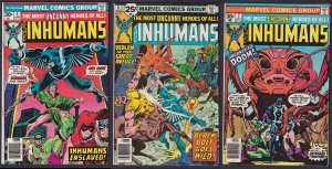 Inhumans 5, 6, 7 Marvel Comics 1976 Lot of 3 Bronze Age