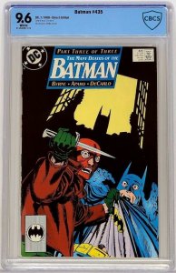 Batman #435 DC 1989 CBCS 9.6 John Byrne Many Deaths of Batman